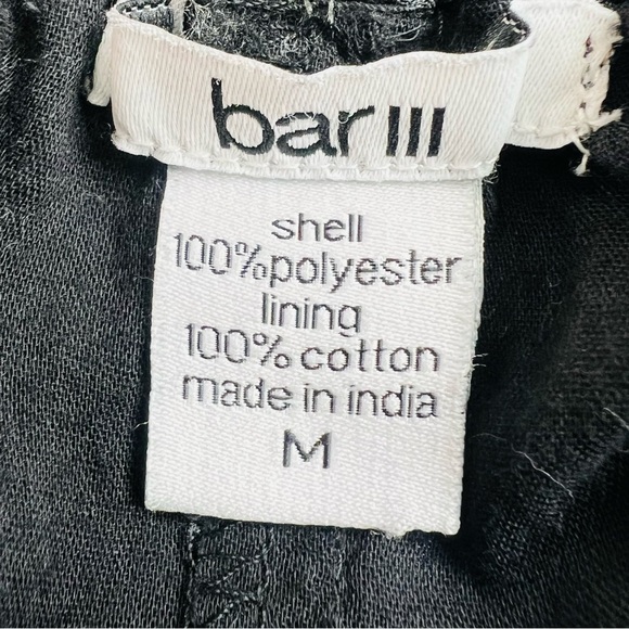 Bar III bandanna Style Casual Palazzo Pants Black And White Size medium Lined - Picture 9 of 13